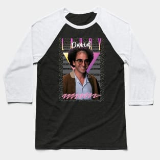 Larry David Aesthetic 80s Fan Art Baseball T-Shirt